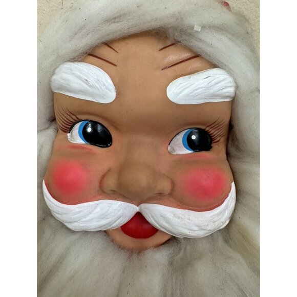 Blushing SANTA CLAUS Wall Light CHRISTMAS Decor Ornament JAPAN 13” Vintage - Picture 6 of 11